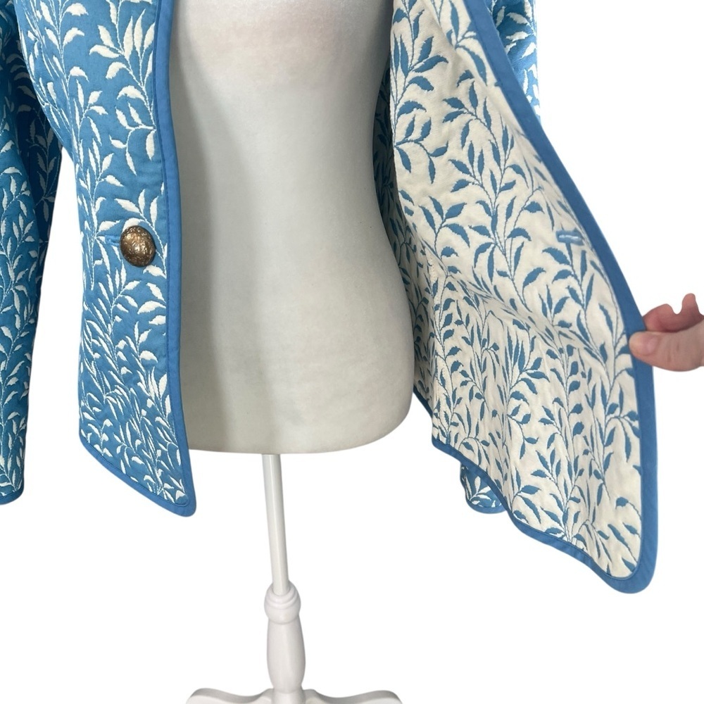 TRIMDIN Artisan Reversible Jacket Tuscany Collection Cobalt Blue Size Small - Picture 14 of 14